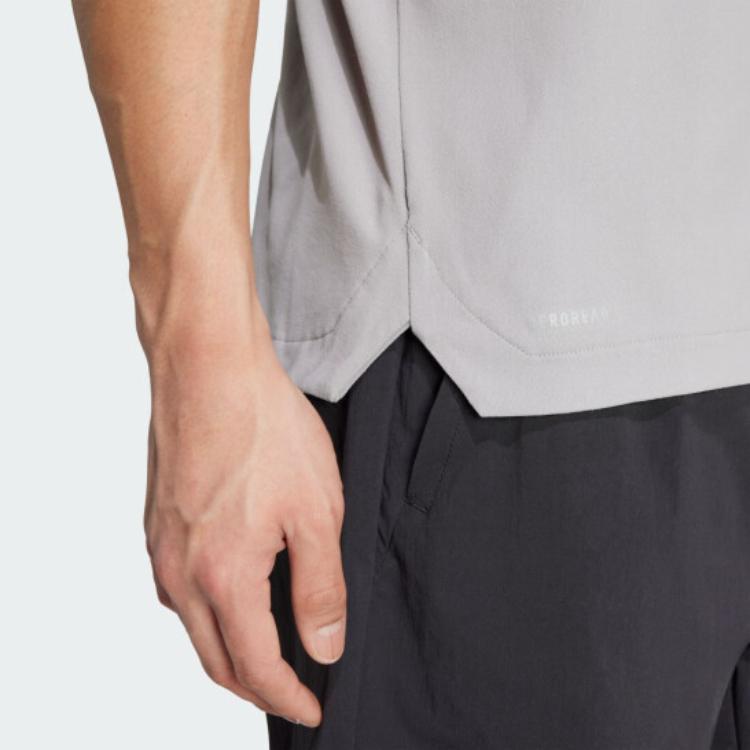 adidas TERREX SS25 Поло мужское Чисто-серый JI8330
