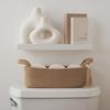 Woven Desktop Organizer Handheld Toy Storage Basket Toilet Paper Holder  Home Bathroom Accessories