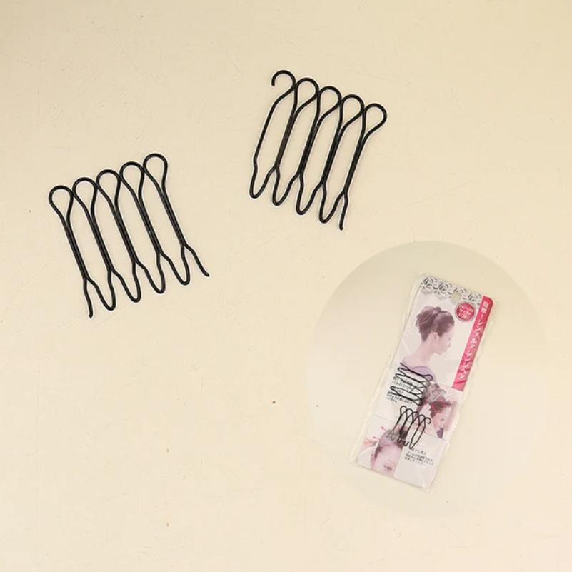 Невидимая заколка для сломанных волос Взрослая тиара Инструменты Ролик Загнутая игла Челка Фиксированная вставная расческа Профессиональные аксессуары для укладки