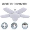 HOMZY E27 LED Bulb Fan Blade Timing Lamp 220V110V 28W 200W Foldable Led Industrial Light Bulb Lamp for Home Ceiling Light Garage Light