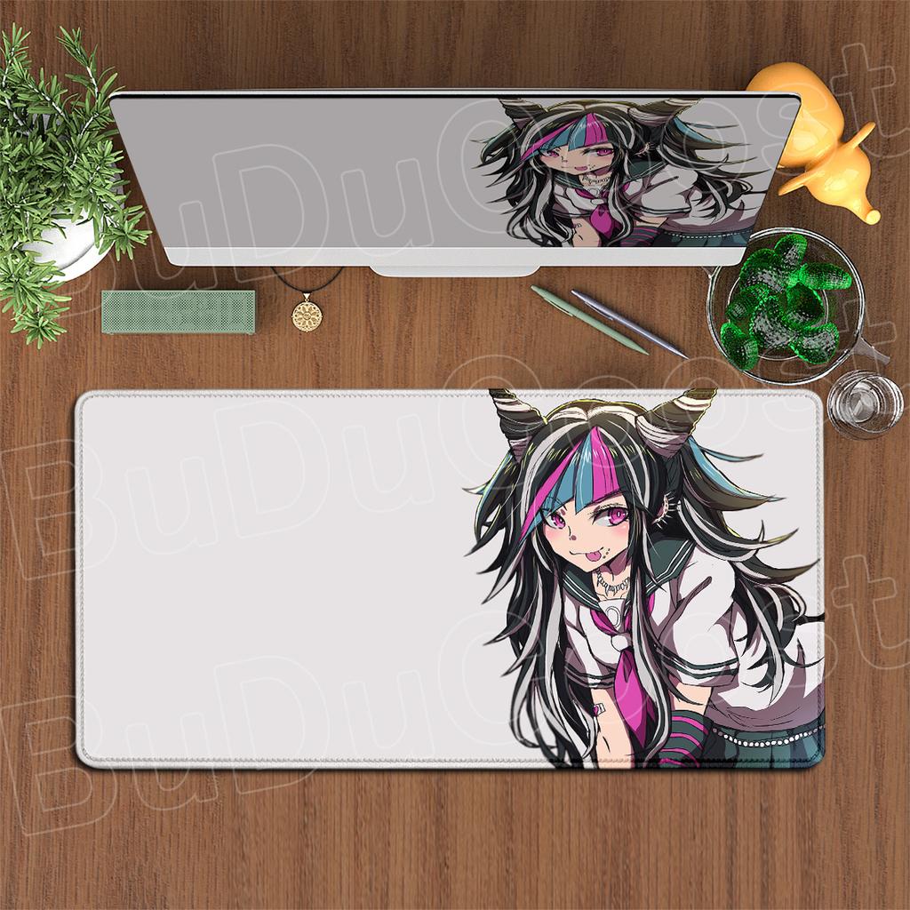 900x400 мм Коврик для компьютерной клавиатуры и стола Горячий Аниме Danganronpa Скоростная игровая подставка под мышь Нескользящий коврик для игрового ноутбука PC Резиновые аксессуары