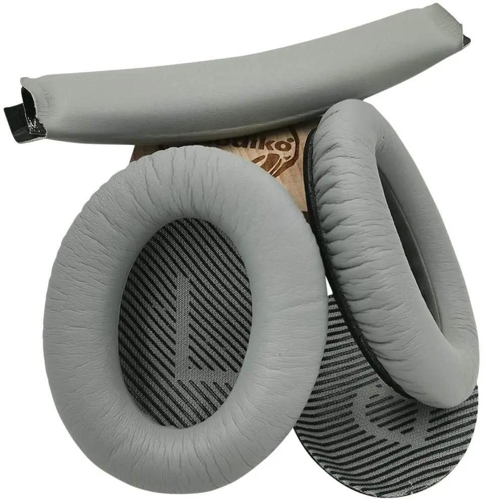 Подушка оголовья и амбушюры на замену для Bose Quiet Comfort 25 35 (QC25 QC35) и QuietComfort 35 II (QC35ii) Наушники