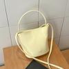 Summer fashion portable small bag women 2025 new simple bucket bag solid color versatile shoulder messenger bag