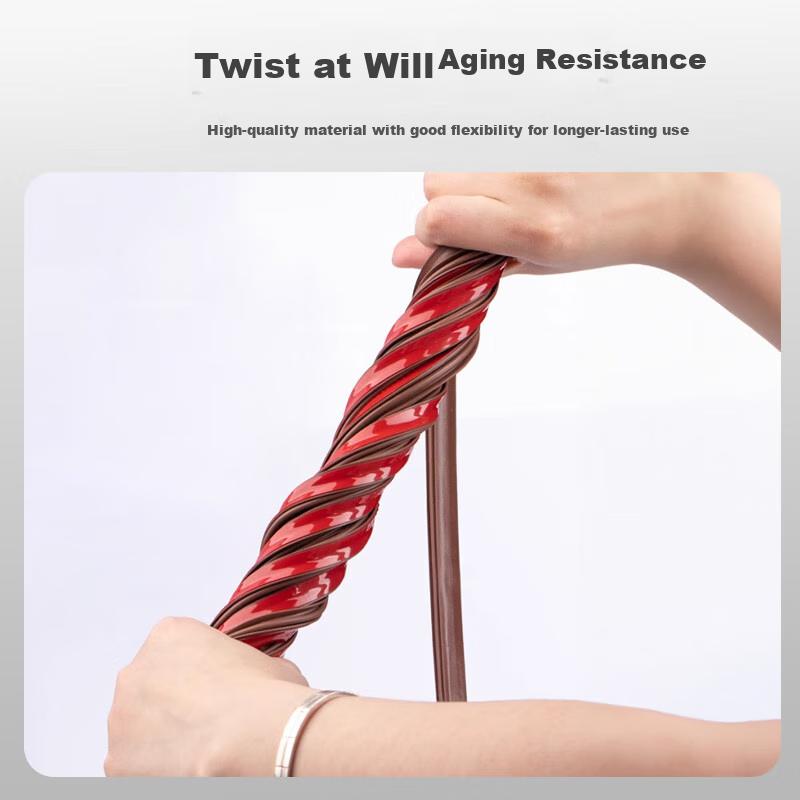 FESETE Door And Window Gap Sealing Strip, Glass Door Draft Stopper, Soundproof Windproof Gasket for Windows