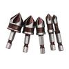 5 шт./набор 1/2"1/4" 3/8" 3/4"5/8" Зенковочное сверло Шестигранный хвостовик Фреза Резак для отверстий Дерево Металл Пластик Инструменты для снятия фаски