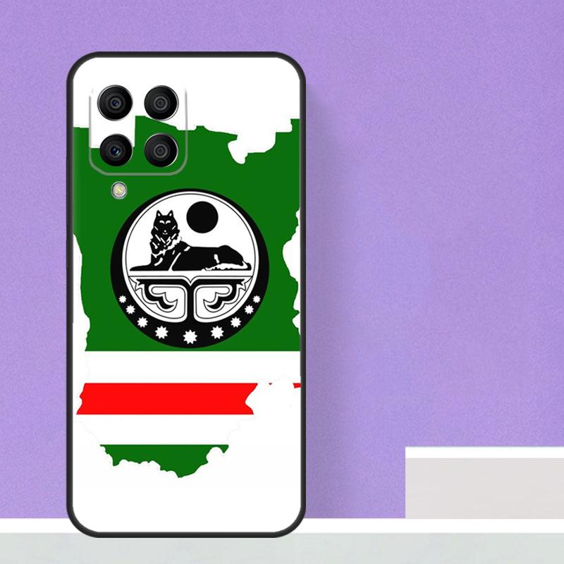 Чеченский флаг Чеченский волк для Samsung Galaxy M15 M55 M13 M33 M53 M21 M31 M51 M30s M20 M14 M34 M54 M12 M32 M52 чехол