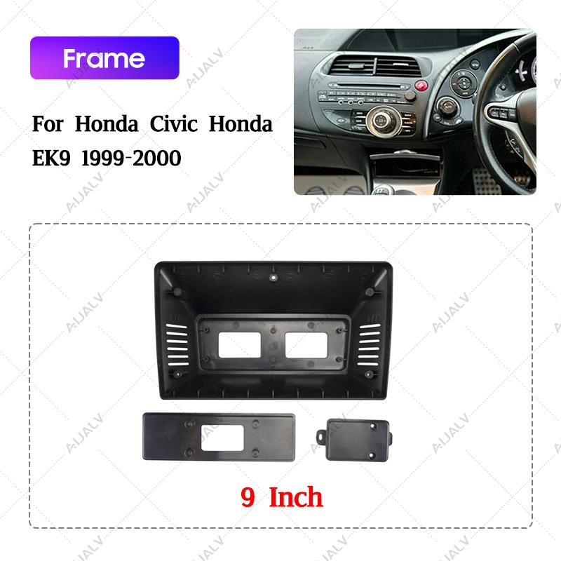 9-дюймовый комплект рамки для Android-навигации, матово-черный, для Honda Civic EK9