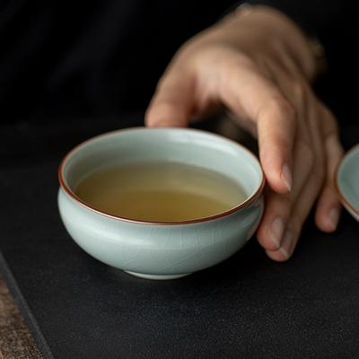 Тыква Ru Kiln Дорожный чайный набор Портативный для кемпинга на открытом воздухе Чайная крышка Чаша Куаикэ Чашка Один чайник Две чашки Подарочная коробка
