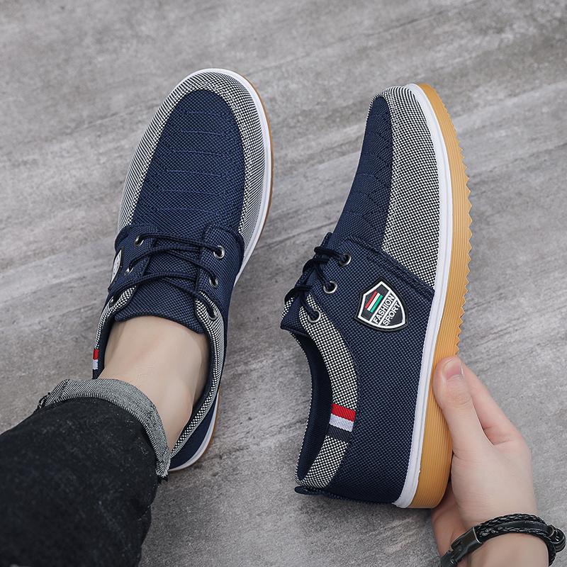 Men's Casual Shoes Vulcanized Work Loafers Mesh Lightweight Driving Shoes Men Sneakers Mens Canvas Shoes Zapatos Para Hombres