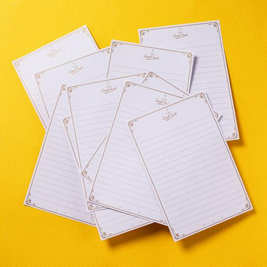 Van Gogh Blue Romantic Lined Envelope with Gold Logo Stamping for Invitations and Postcards