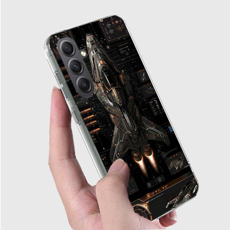 Future Space Warships Phone Case for Samsung A16 A26 A36 A56 A17 A37 A57 A07 A06 A02S A03 A04S A05S Galaxy Note 20 10 A50S A71 A