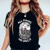 All Panic No Disco Opossum Tshirts Unisex Funny Screaming Street Trash Cat Graphic Tee Funny Possum Retro Animal Lover Tshirt
