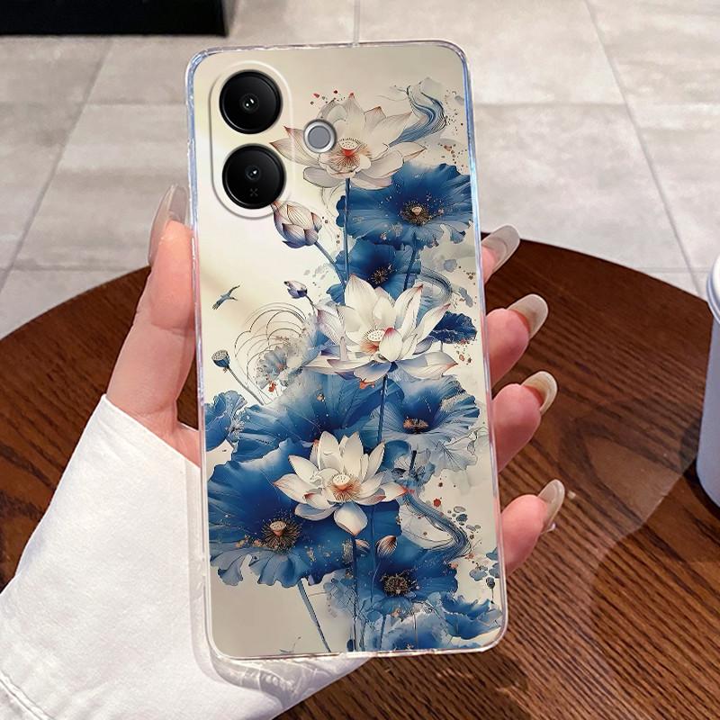 Чехол Для Vivo V60 Lite Эстетичный Роскошный Дракон Милый Крутой Мальчики Девочки Мягкий силикон Чехол для телефона Задняя крышка Прозрачный ТПУ Оболочка