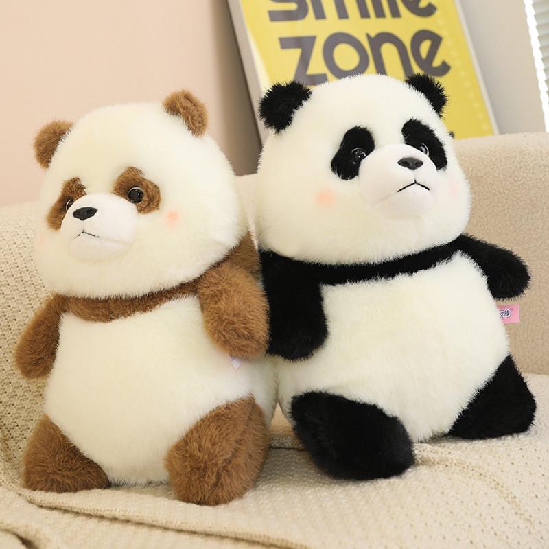 Adorable Fluffy Panda Plush Toy Cute And Soft Cuddly Stuffed Animal Pillow