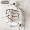 Suction Cup Wall-Mounted Pot Lid Holder