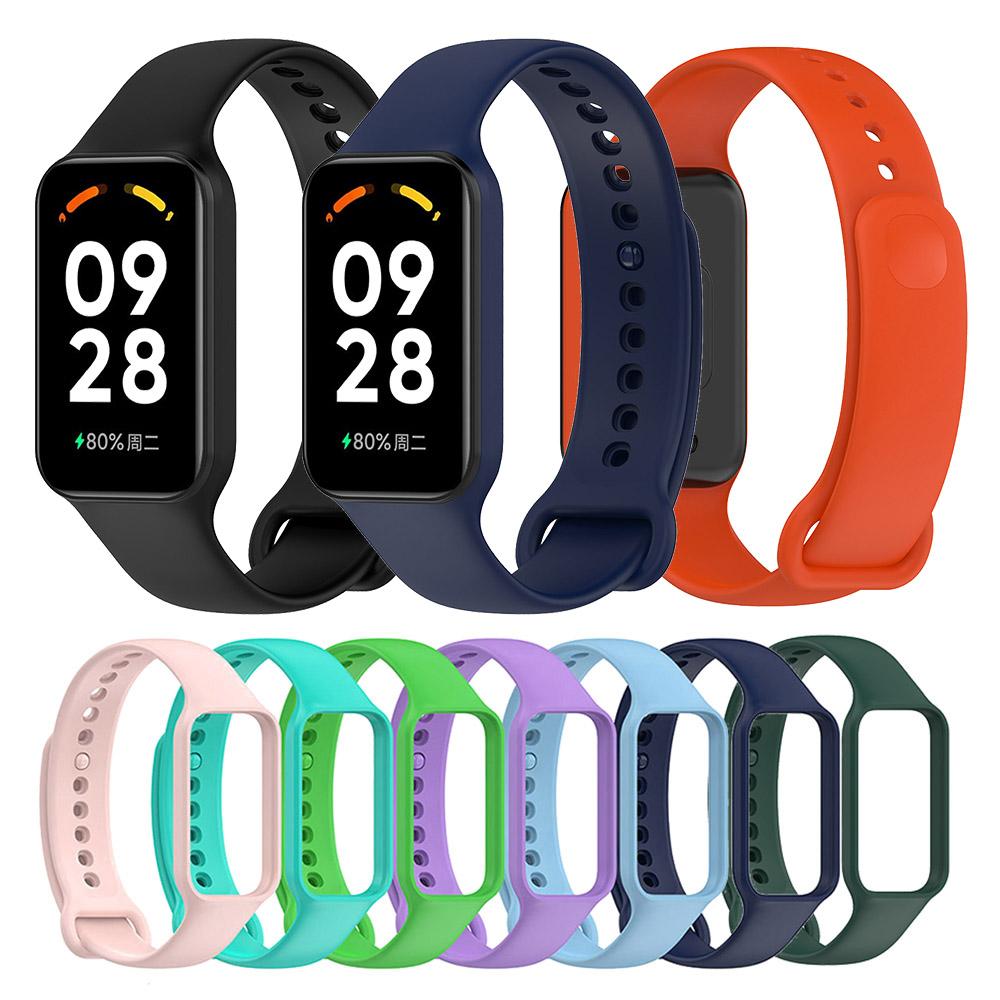 Силиконовый ремешок для браслета Redmi Smart Band 2, браслет для часов Xiaomi Band 8 Active