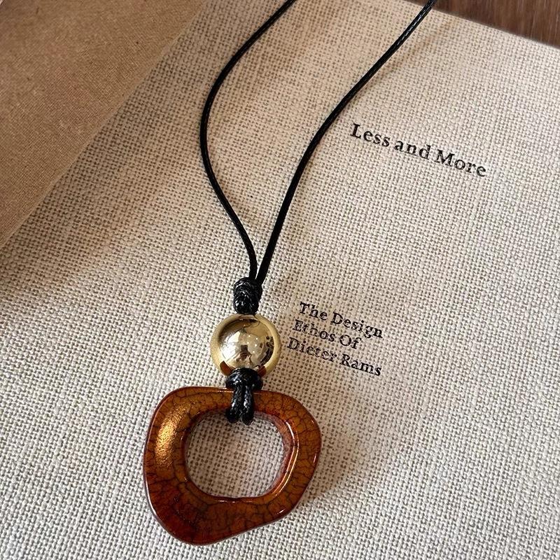 Корейское ожерелье с кулоном неправильной формы, нишевый дизайн, личность, уникальное, универсальное, цепочка для свитера