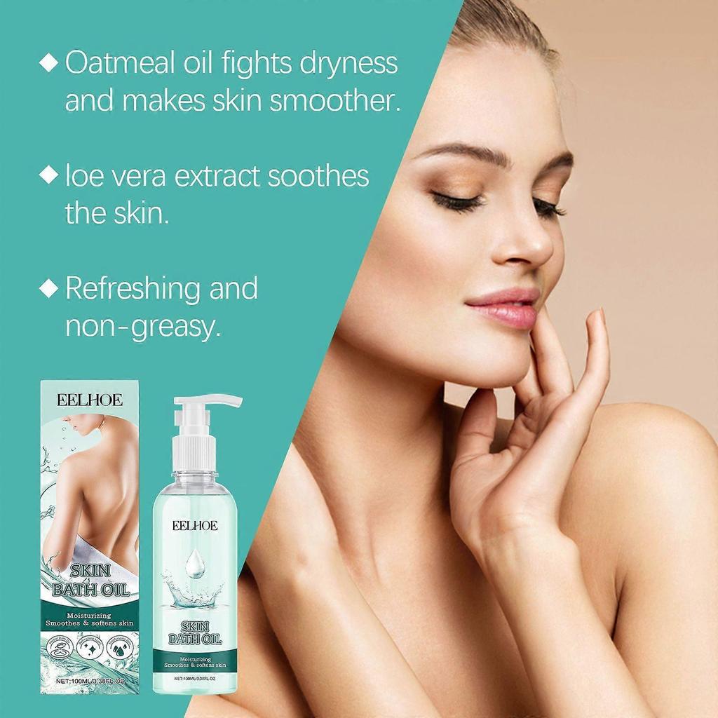 Limited time!!Eelhoe Moisturizing And Smoothing Bath Oil Is A Gentle, Moisturizing, Cleansing And Nourishing Body Skin Bath Lotion