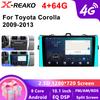 10.1" Android 13 автомобильный стерео радиоприемник для Toyota Corolla E140 / 150 2007 2008 2009 2010 2011 2012 2013 мультимедийный проигрыватель 2 Din DVD