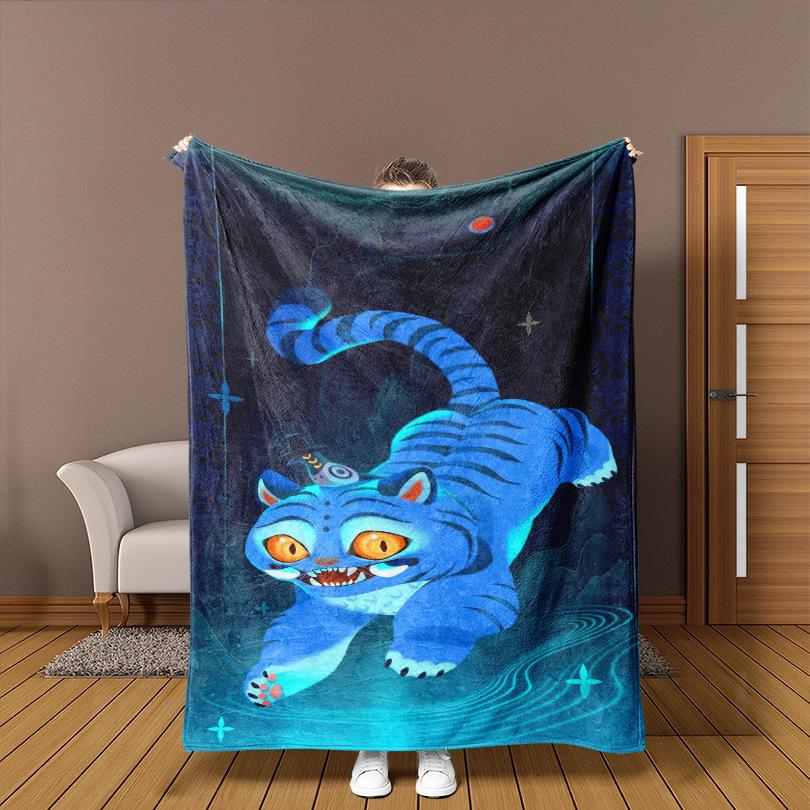 K-P Men'S Picture Girl Group Witch Hunter Group Peripheral Printing Blanket Flannel Comfortable Soft Blanket, Welfare Blanket, Gift Blanket