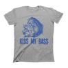 Футболка Kiss My BASS Мужская Женская Футболки Топ Мужской Рыбалка Смешной Юмор Рыбак Подарок День Рождения