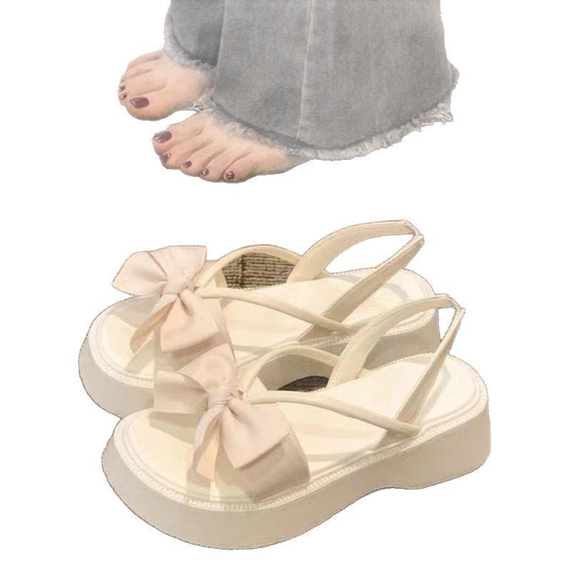 Босоножки на платформе женская верхняя одежда лук 2024 новое лето римская хрень чувство фея ветер слово ремень женская обувь