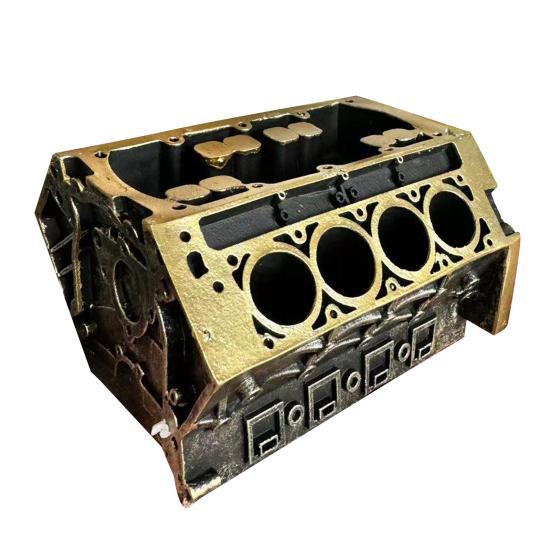 Модель двигателя. Держатель для визитных карточек. Большая емкость. Домашний офис. Школа. Настольный блок двигателя. Статуэтка из смолы. Ручка для визитных карточек. Стационарная подставка для хранения.