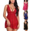 Women' Fashion Solid Color Strap Sexy Lace Nightdress Underwear