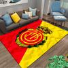 Red and Yellow Crown Emblem Carpet suitable as a non-slip mat for the living room or bedroom sofa