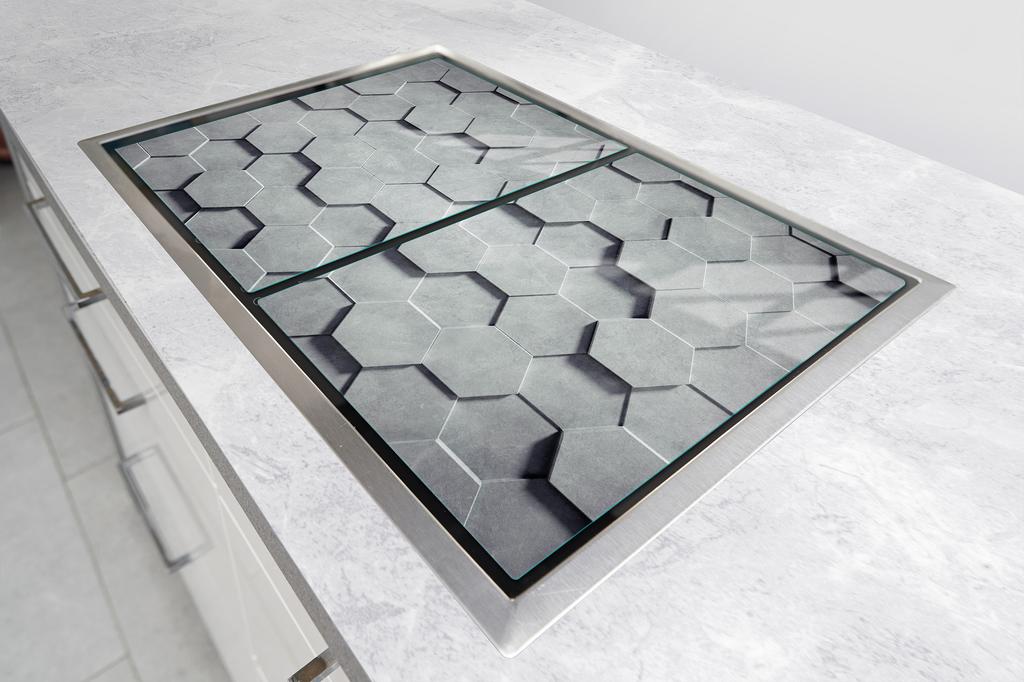 СТЕКЛЯННАЯ ЗАЩИТНАЯ ПАНЕЛЬ ДЛЯ КУХНИ 2x35x52 УЗОР