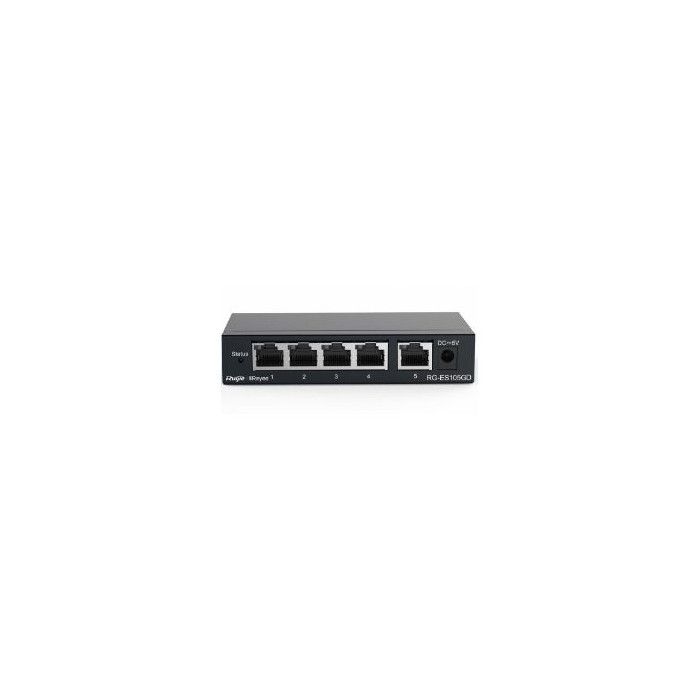Ruijie Switch non géré 5xGb RJ45, boîtier en acier