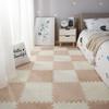 Nordic Style Patchwork Floor Mats for Girls' Room, Large Plush Bedroom and Living Room Carpet