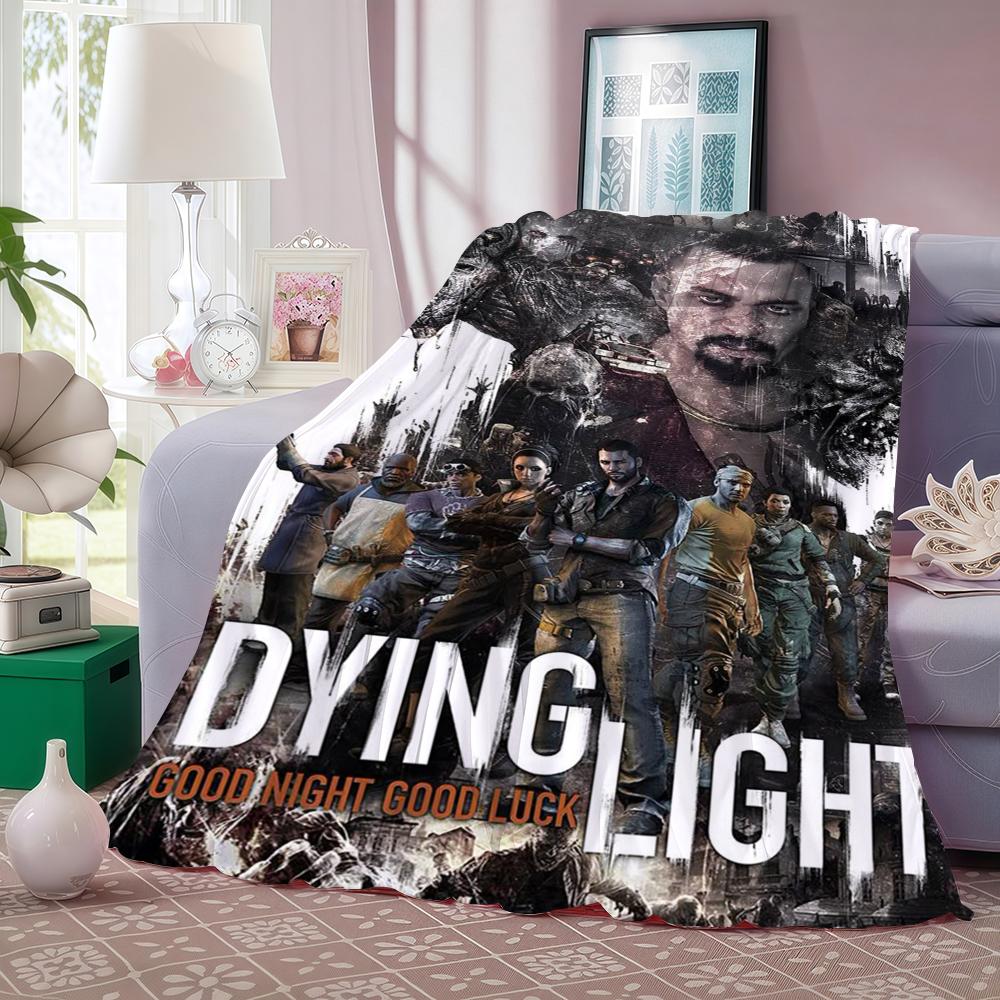 D-Dying Light The Beast Throw Thick Flannel Blanket Lightweight Warm Cozy Skin-Friendly Throw for Sofa Bed Office Winter Use