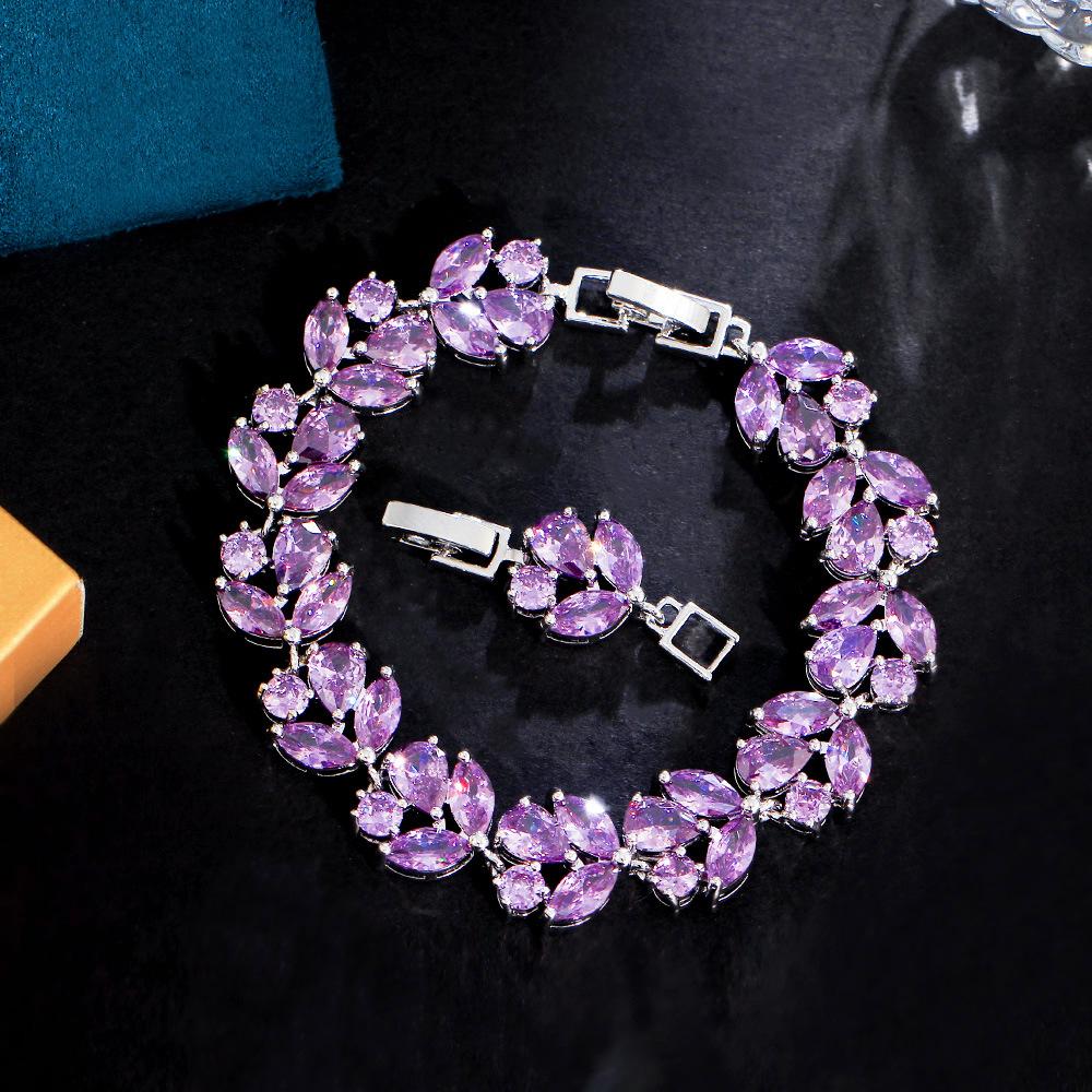 Медный браслет с циркониевым цветком, инкрустированный медью, украшения Ruili, банкетные аксессуары, ювелирный подарок