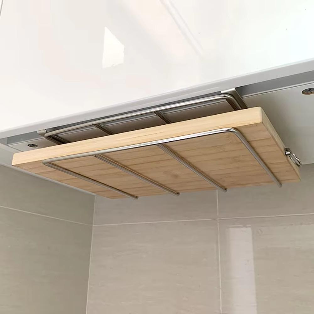 Подвесная стойка для разделочной доски без перфорации, под шкафом, полка для хранения на кухне, стойка для хранения