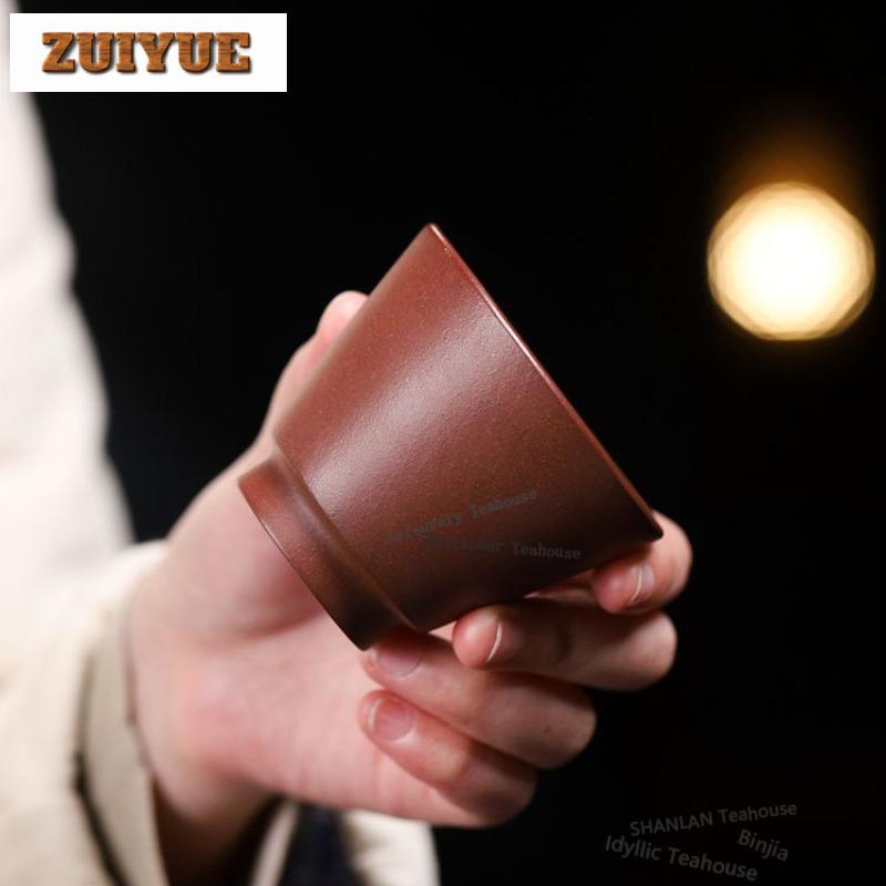 100ml Yixing Purple Clay Teacup Luxury Tea Bowl Mug Tea-tasting Fragrance Cup Chazhan Master Cups Household Cafes Decoration
