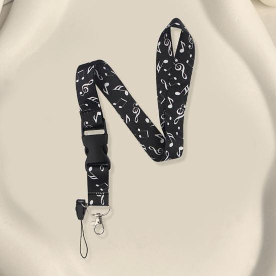 Многофункциональный шнурок против потери с карабином, двухсторонний принт, высокопрочный строповый шнурок, универсальный для ключей, мобильного телефона