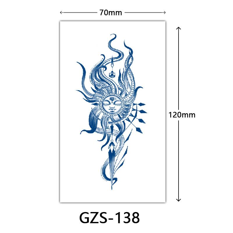 Травяная тату-наклейка, Тату-наклейка соком на тыльную сторону руки, Полуперманентная тату-наклейка, Водостойкая тату