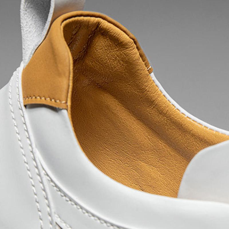 Высококачественные мужские кроссовки из искусственной кожи, повседневная обувь на платформе для мужчин, модные удобные теннисные туфли, мужская вулканизированная обувь