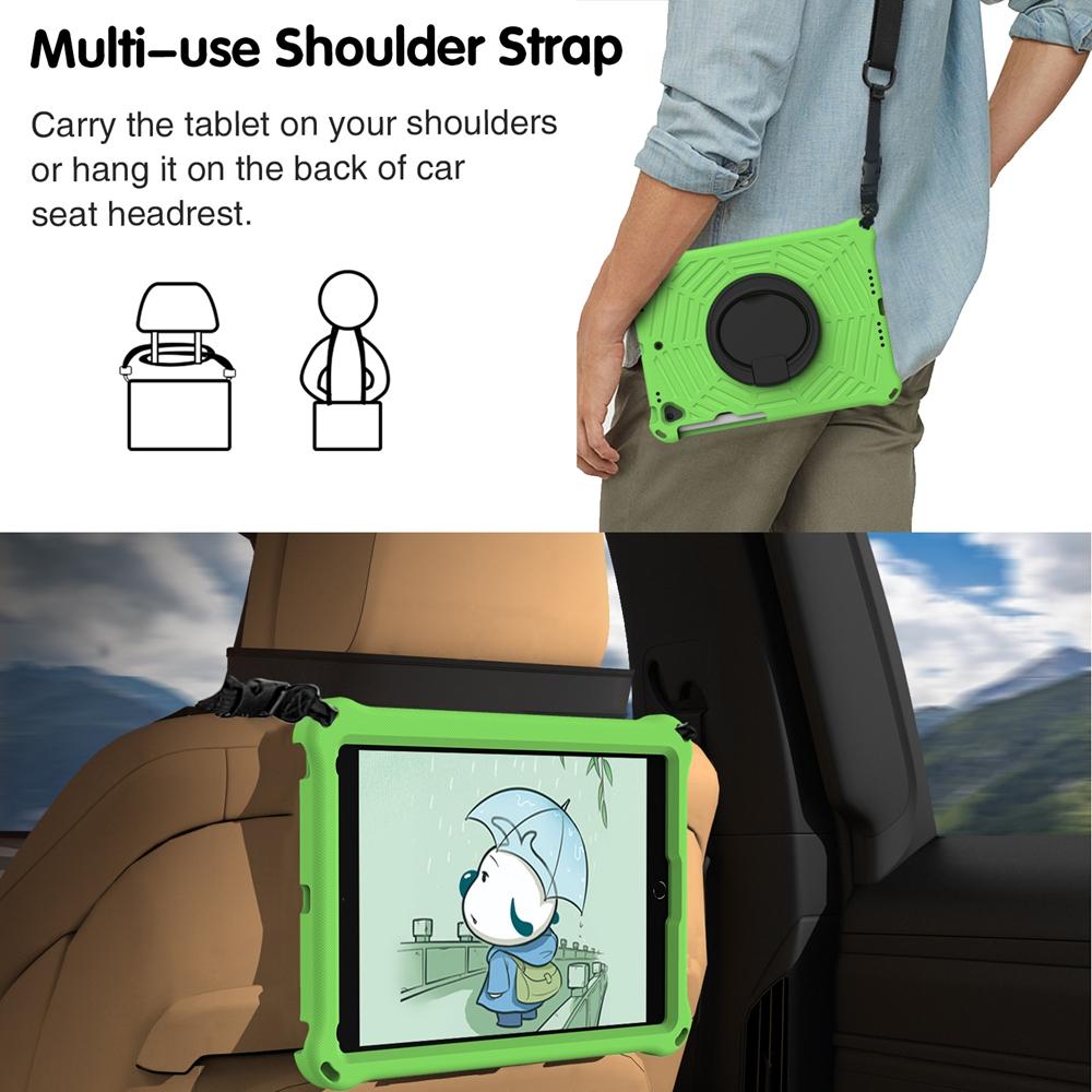 Для Apple iPad 10.2 2019 2020 2021 7th 8th 9th Gen A2197 A2270 A2602 A2604 чехол EVA Kids Safe Pull Ring противоударный плечевой ремень подставка чехол для планшета