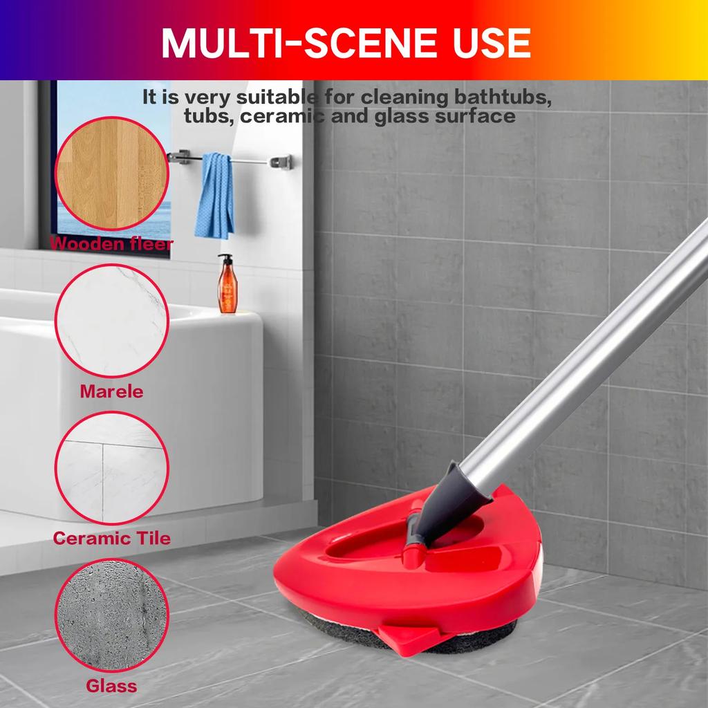 Набор для уборки Home Times, Насадка для швабры с отжимом, со скребком для пола и пыльником из шенилла для швабры O Cedar Spin Mop, 4 шт. сменных насадок для швабры с отжимом