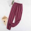 Japanese Pajamas Women Spring and Autumn Home Pants Cotton Washed Double Gauze Loose Comfortable Trousers Casual Pants