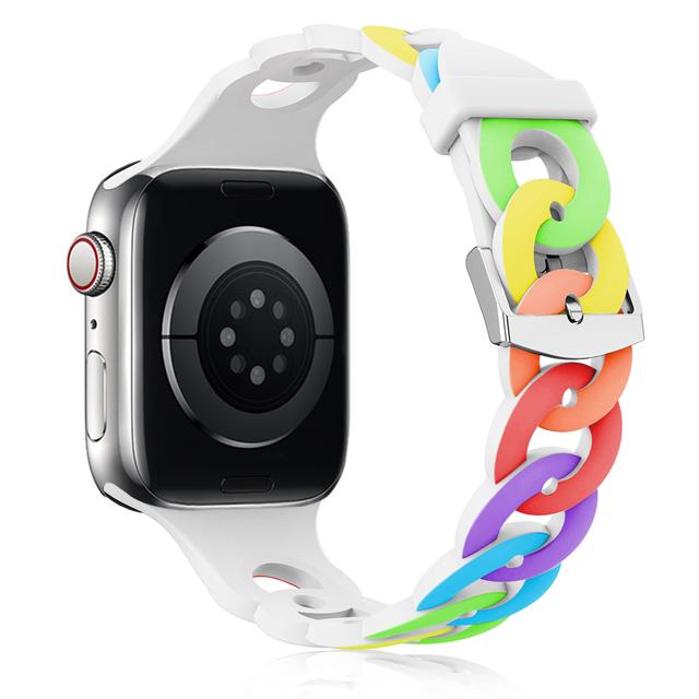 Силиконовый ремешок для Apple Watch band 45мм 44мм 40мм 41мм 42мм 49мм дышащий браслет correa iWatch ultra series 8 7 6 5 4 SE