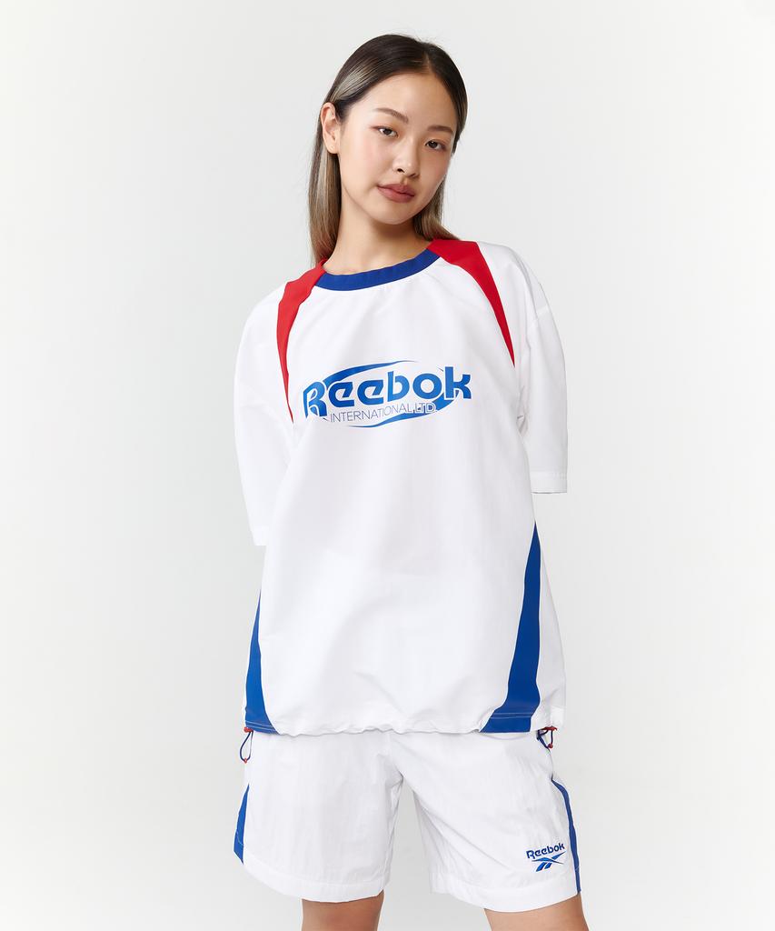 Reebok Базовые шорты-круги - Белые:синий