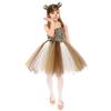 Girl Animal Dress Cosplay Giraffe Tiger Halloween Costume Kids Set Outfit