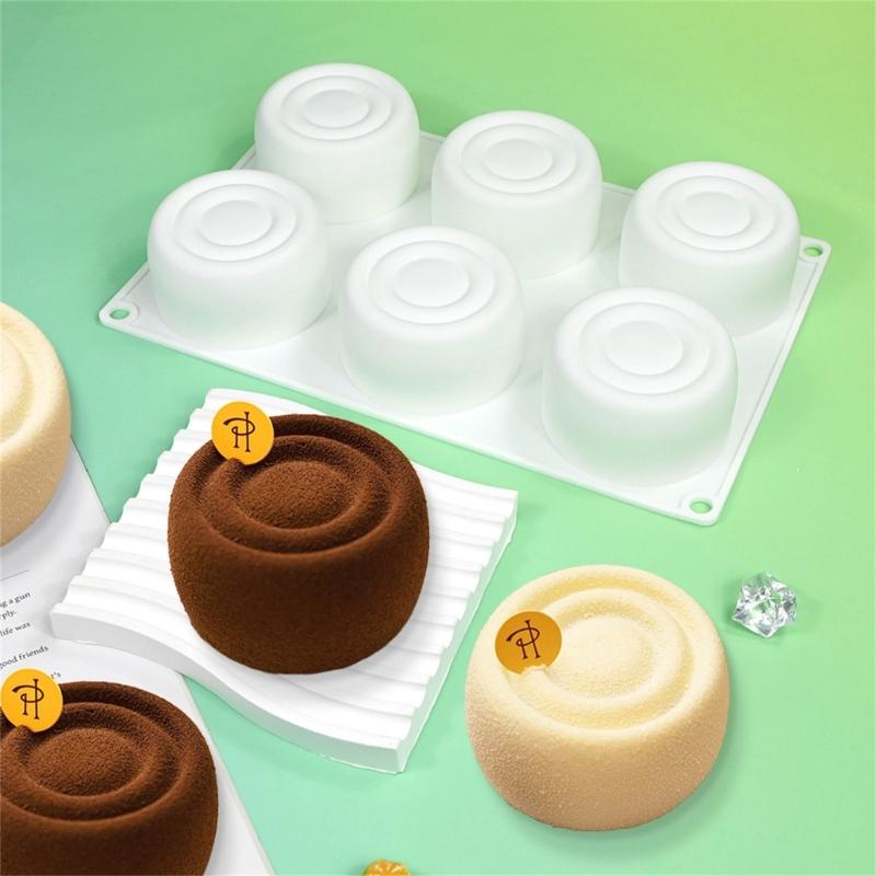 Шоколадные формы Цилиндрическая форма Силиконовые формы Формы для муссов для украшения торта, кондитерских изделий Инструмент для выпечки для муссовых тортов, кондитерских изделий