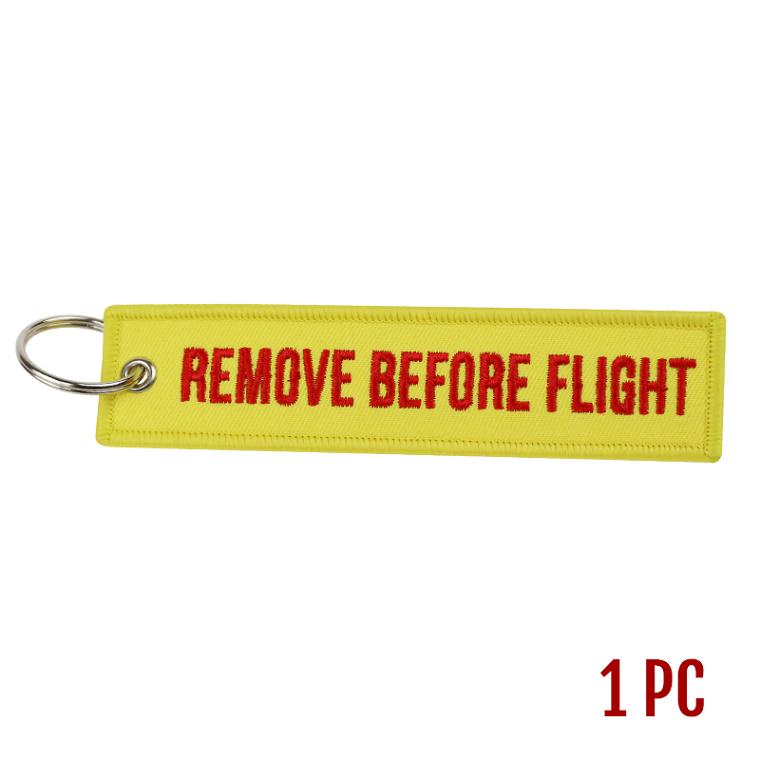 Remove Before Flight Key Chains Yellow Key Chains Aviation Gifts