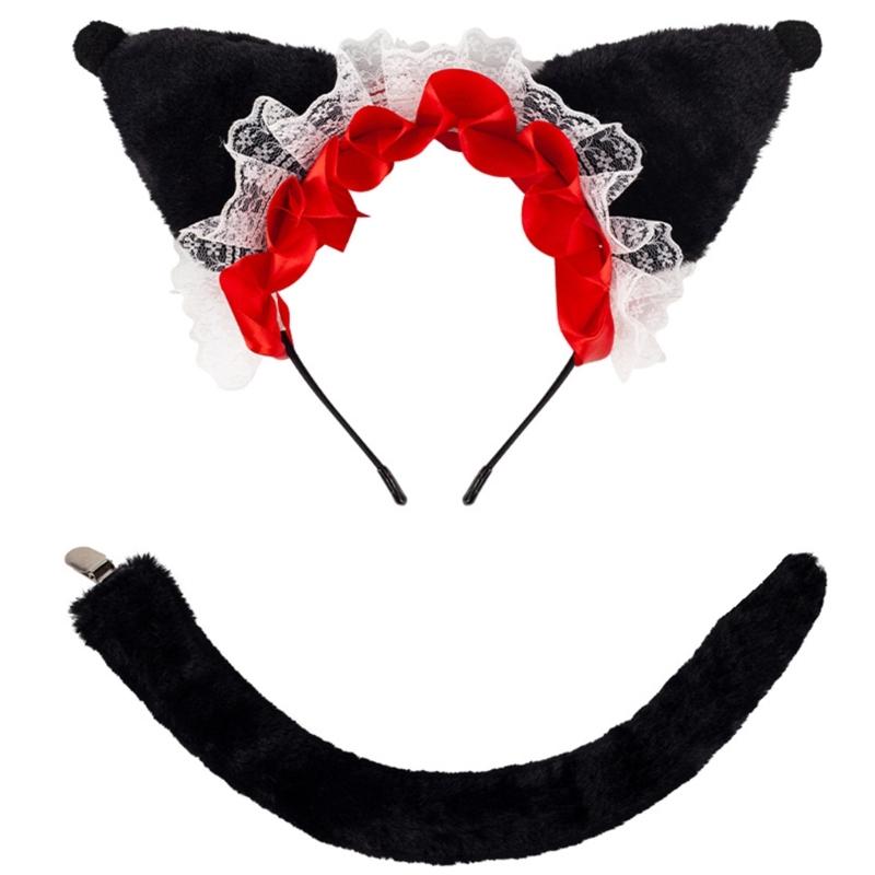 Cartoon Cats Plush Headband Soft And Comfortable Hair Accessories For Children Teens And Cartoon Loving Adults