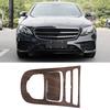 2Pcs Console Gear Shift Panel Cover Trim for Mercedes Benz E class W213 16 18 Walnut Brown Wood