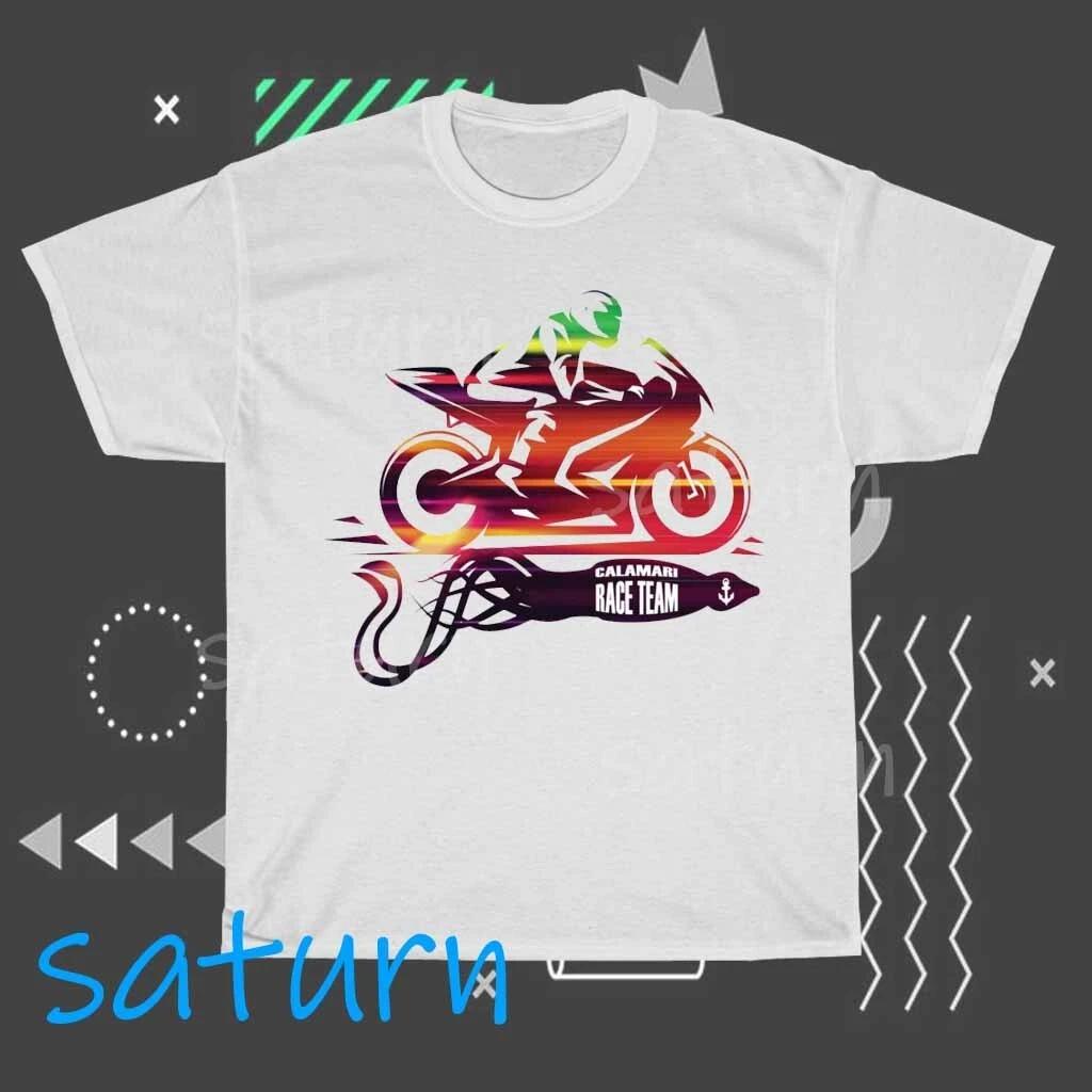 Футболка с логотипом Calamari Race Team, смешная, размеры от S до 5XL
